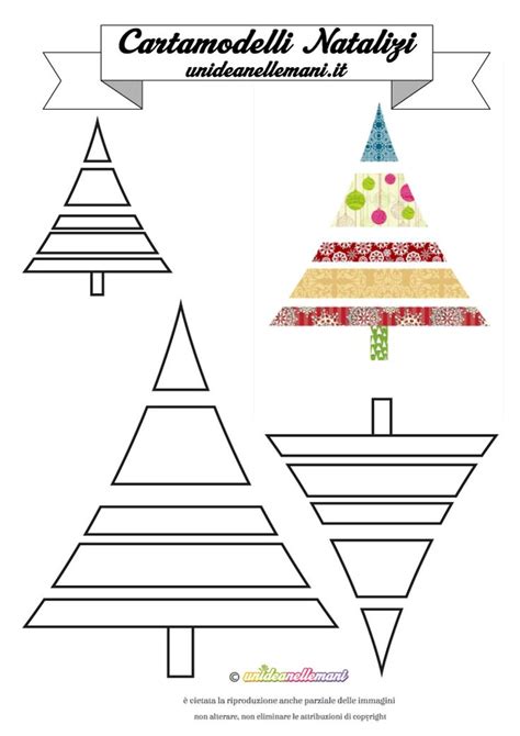 Cartamodello Albero Di Natale Da Stampare Gratis Per Creare