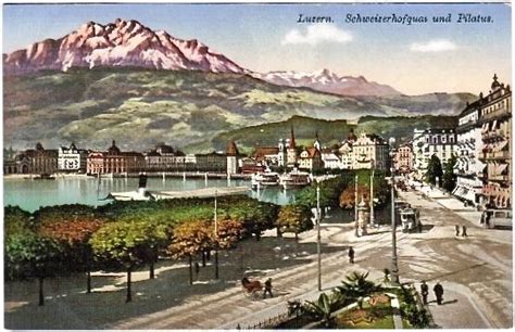 LUZERN Schweizerhofquai Pilatus Mit TRAM Ca 1910 LU Kaufen Auf