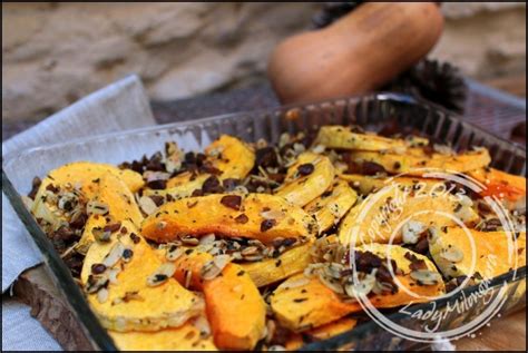 Recette courge butternut rôtie crumble de châtaignes