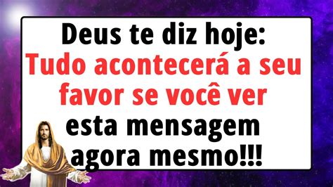 💌 Deus Diz É Uma Enorme Vantagem Se Esta Mensagem Chegou Até Você