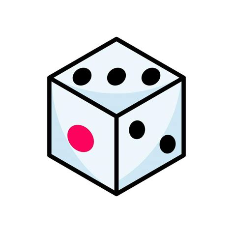 Dice Icon. Dice Logo. Vector Illustration. Isolated on White Background ...