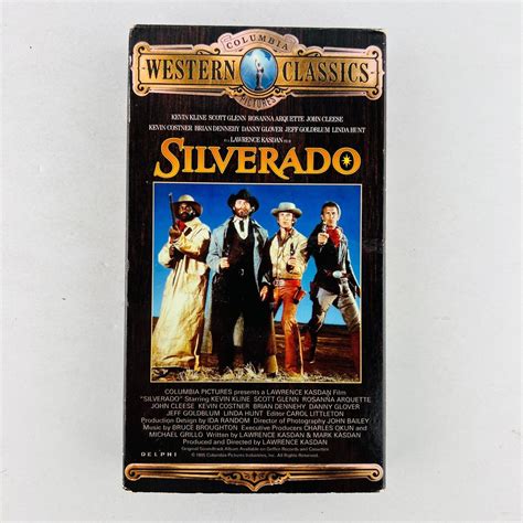 Silverado VHS Video Tape Kevin Kline, Scott Glenn, Kevin Costner, Danny