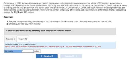 Solved On January 1 2021 Ameen Company Purchased Major Chegg