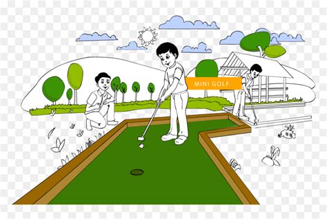 Mini Golf Clipart Green Silhouette Transparent PNG 640x480 Clip Art