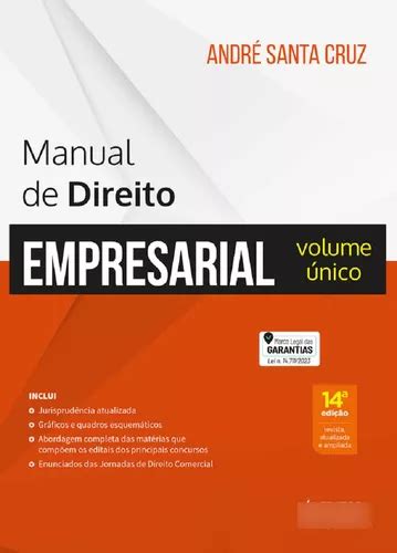 Manual De Direito Empresarial Volume Unico Edi O Juspodivm