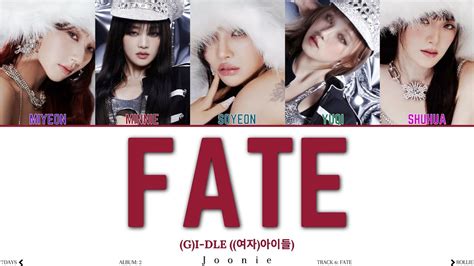 G I Dle Fate Lyrics Color Coded Lyrics