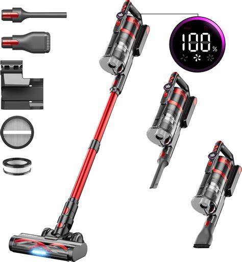 Hompany Cordless Vacuum Cleaner 40kpa500w Stick Vacuum With Smart