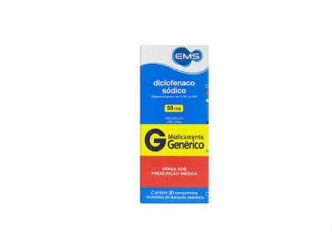 Bula Do Diclofenaco Sodico 50mg C 20 Comprimidos Generico Cliniguia