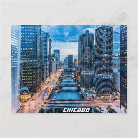 Chicago Skyline Postcard | Zazzle