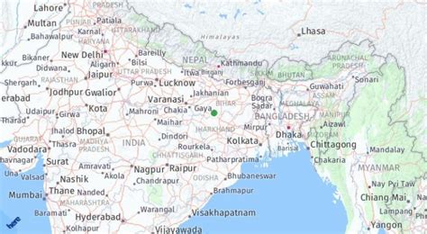 Bodh Gaya India Map