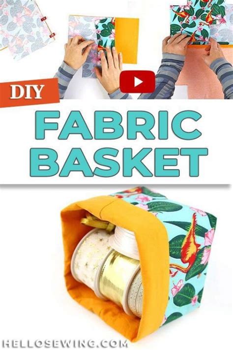 How To Sew A Fabric Basket All Sewing Ideas