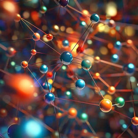 molecule structure  render computer generated abstract background premium ai generated image