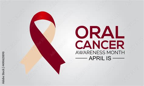 Oral Cancer Awareness Month Health Awareness Template For Banner Card