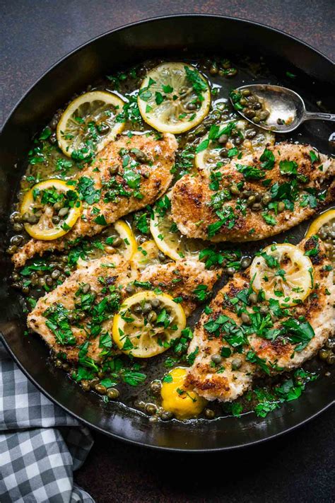 Easy Chicken Piccata Recipe Dinner Then Dessert