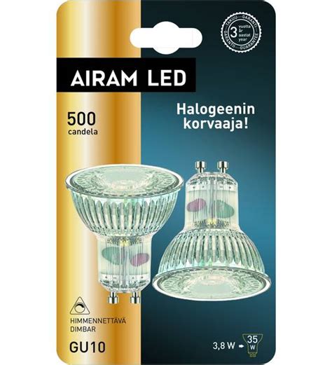 Airam Led Lamppu W Gu Par Savenmaa Verkkokauppa