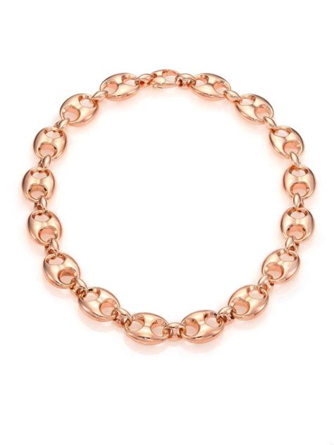 Shop Gucci Marina Chain 18k Rose Gold Link Necklace Saks Fifth Avenue