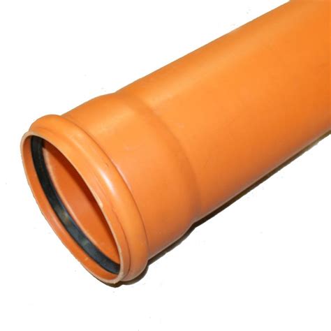 Kg Rohr Dn Mm Pvc Abwasserrohr Kanalrohr Orange Abwasser