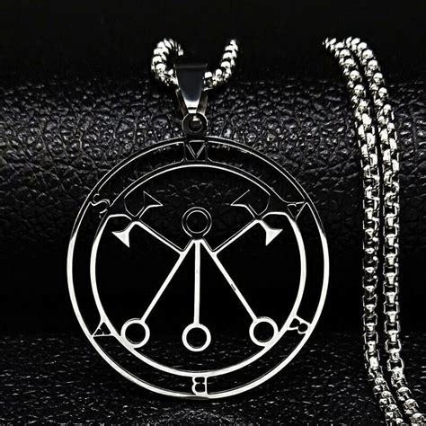 Marbas Sigil Goetia Solomon Demon Seal Pendant Necklace With Etsy Uk