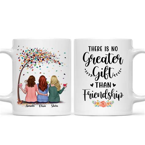 Up To 5 Girls There Is No Greater Gift Than Friendship Personalized Mug