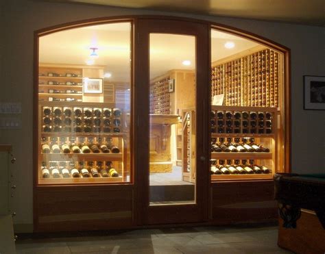 Custom Made California Redwood Wine Cellar By Stepan Design