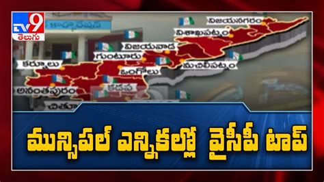 మనసపల ఎననకలల వసప సనమ YCP Clean Sweep in AP Municipal