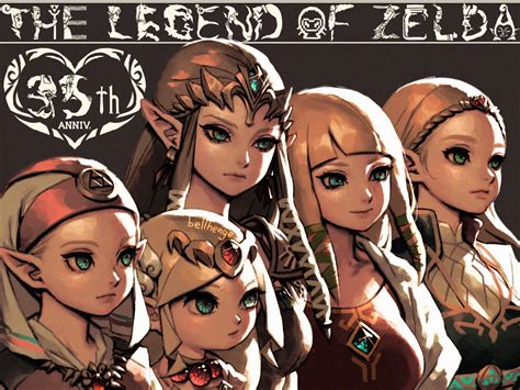 Princess Zelda Toon Zelda And Young Zelda The Legend Of Zelda And 5