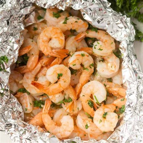 Grilled Shrimp Foil Packets Ready In 10 Minutes