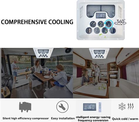 Buy Treeligo DC 12 Volt Rooftop RV Air Conditioner Cooling And Heating