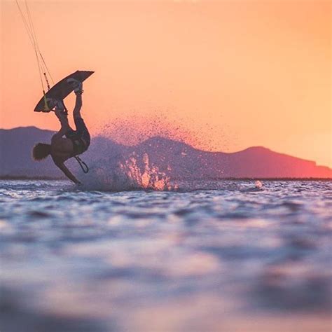 The Sunset Handstand By Albyrondina Kite Surfing Kiteboarding