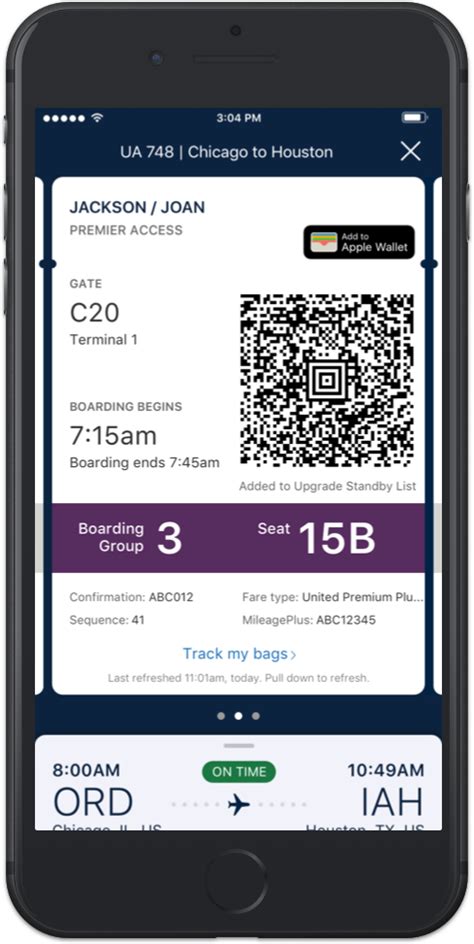 United Airlines Refreshes Mobile Boarding Pass Live And Lets Fly