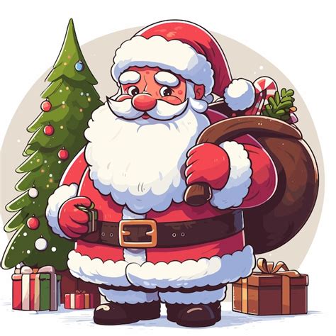 Premium Vector Santa Claus Christmas Character Vector Post