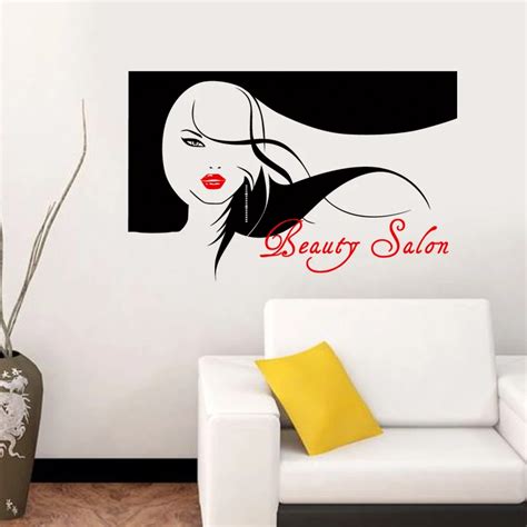 Dctal Hair Salon Sticker Beauty Salon Sex Girl Decal Haircut Posters