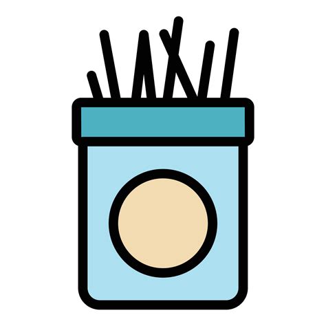 Toothpick Food Box Icon Color Outline Vector 15662961 Vector Art At