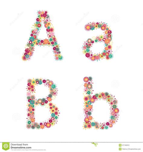 12 Flower Letters Font Images Flower Fonts Alphabet Letters Alphabet