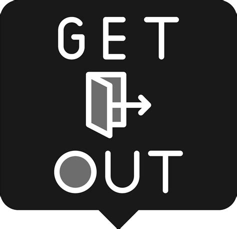 Get Out Vector Icon 30990799 Vector Art at Vecteezy