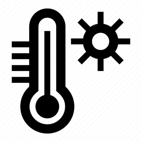 Forecast Heat Hot Overheat Temperature Thermometer Icon