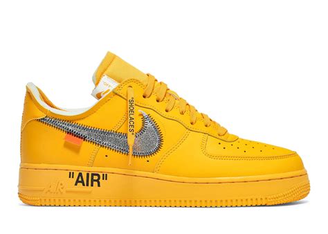 Nike Air Force 1 Low Off White ICA University Gold DD1876 700