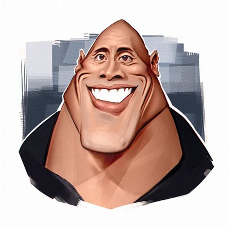 Artstation Dwayne Johnson Caricature 2017 Evgeny Yurichev Caricature Dwayne Johnson