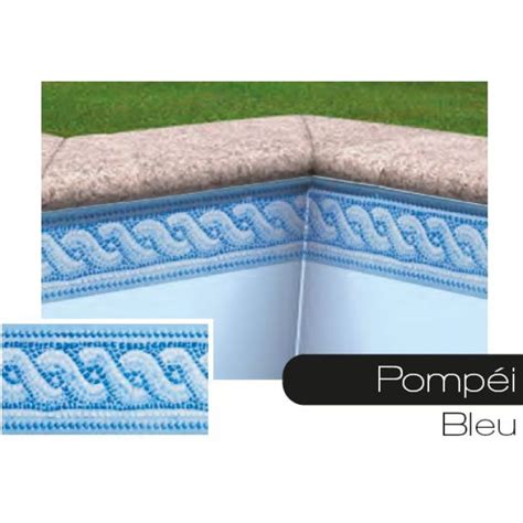 Frise Pour Liner Piscine Pompei Bleu