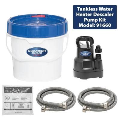 Superior Pump Tankless Water Heater Descaler Pump Kit 91660 - The Home ...