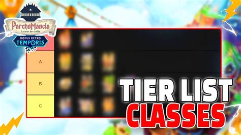 La Tier List Des Meilleurs Classes De Dofus Retro Temporis Parchomancia