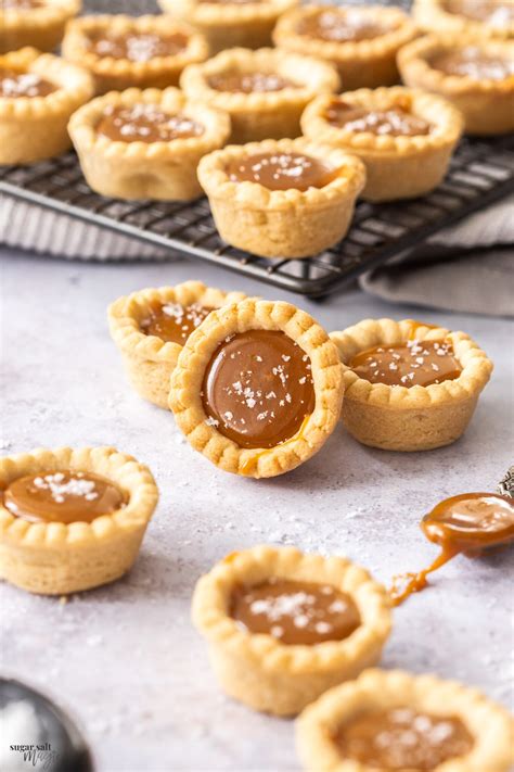 Salted Caramel Tartlets Easy Bite Size Cookies Sugar Salt Magic