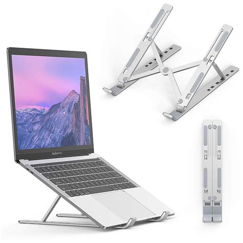 Techtrance 7 To 18 Inch Laptop And Tablet Aluminum Adjustable Metal Stand