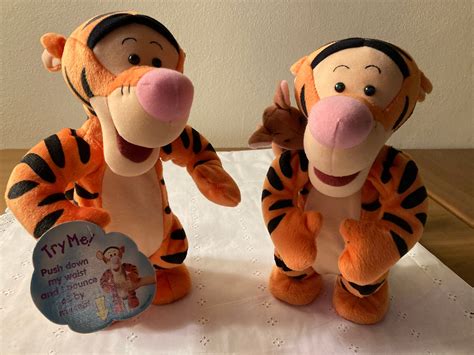 Vintage Disney Talking Bouncing Tigger S Toy Jumping Plush Mattel