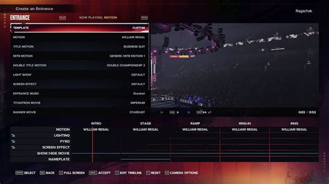 How to create an entrance in WWE 2K24