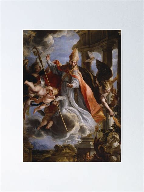 Claudio Coello Triumph Of St Augustine 1664 Painting Poster By