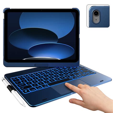 Funbiz iPad 10th Generation Case with Keyboard 7 Color Backlit ...