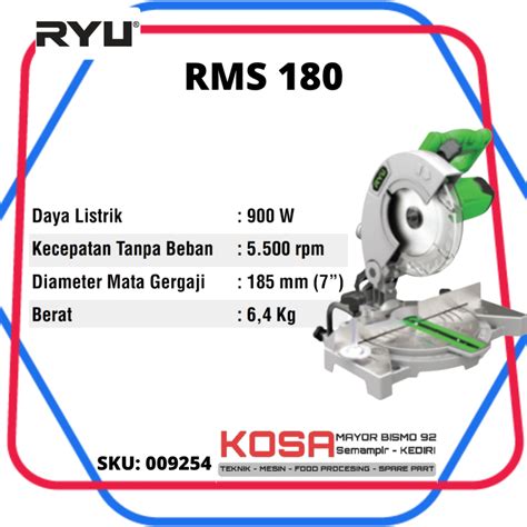 Jual Ryu Mesin Potong Alumunium Kayu Rms Mitre Saw Miter Saw