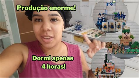 UM DIA COMIGO NA MINHA PRODUÇAO DE BOLOS E DOCES EM CASA FIZ 3 KITS