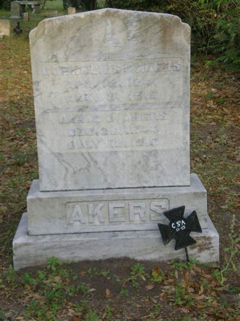 Capt Cornelius Franklin Akers 1841 1915 Find A Grave Memorial